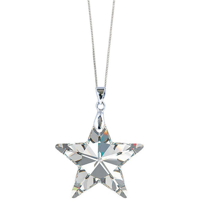 Clear Crystal Star Pendant by Love Lily