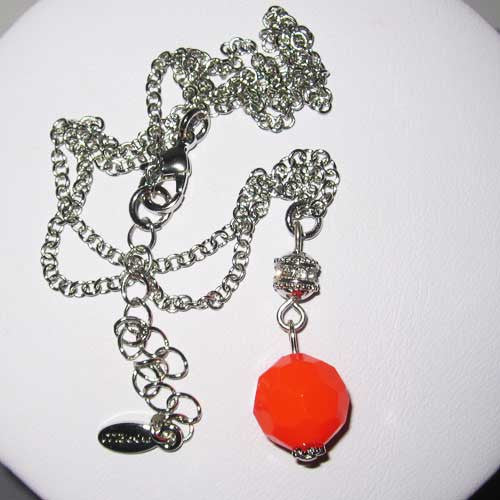 Bright Orange Bead Fiorelli Necklace