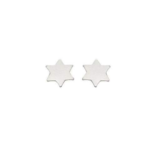 Small Sterling Silver Star Stud Earrings
