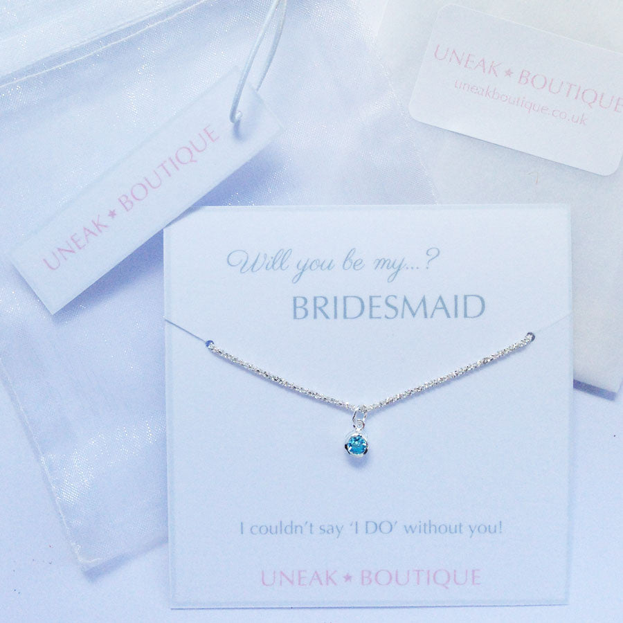Will You be my Bridesmaid Silver Bracelet