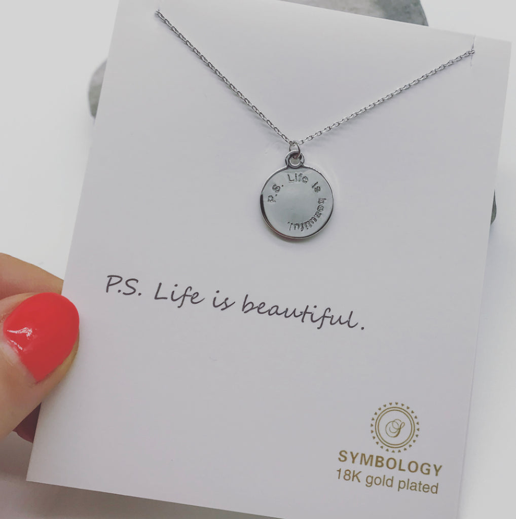 Life is Beautiful Necklace by Symbology