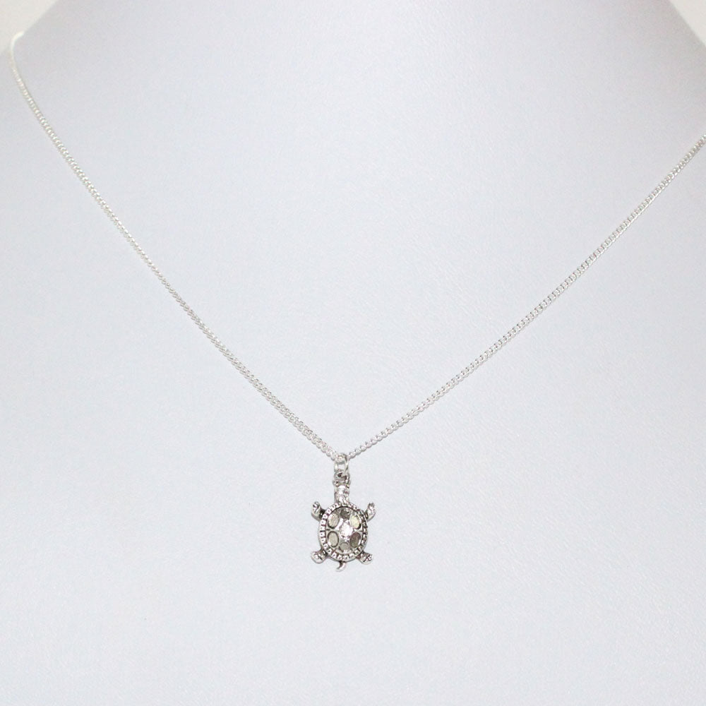 silver shores turtle necklace 