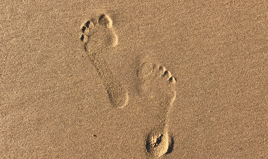Feel the sand between your toes!