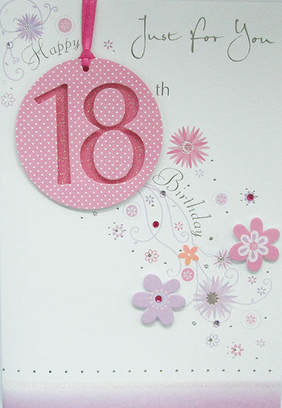 Female 18th Birthday Card