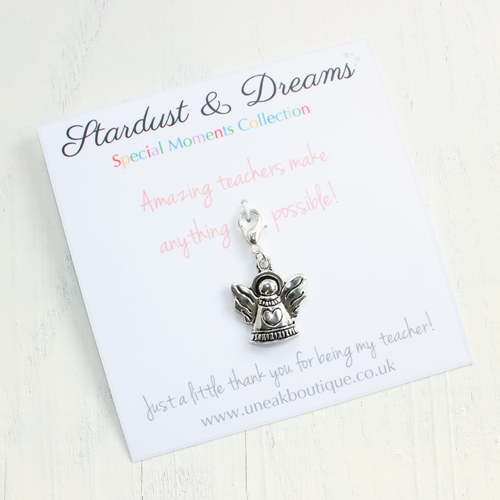 Amazing Teachers Make Anything Possible Angel Charm