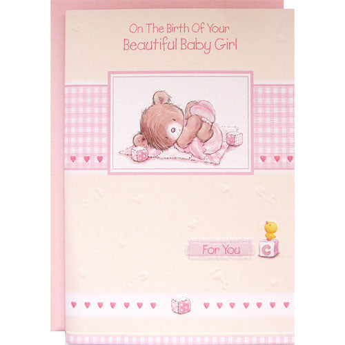 On The Birth Of Your Beautiful Baby Girl Card