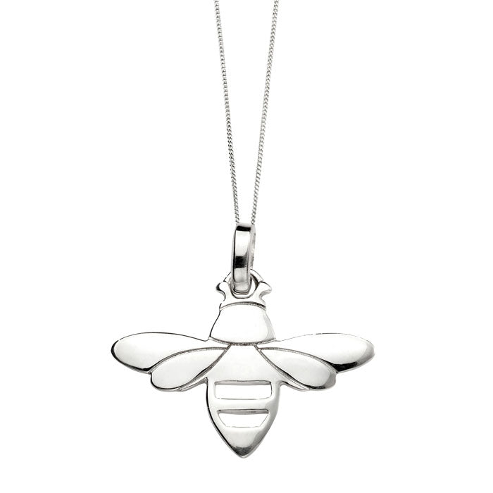 Be Happy Sterling Silver Bee Pendant