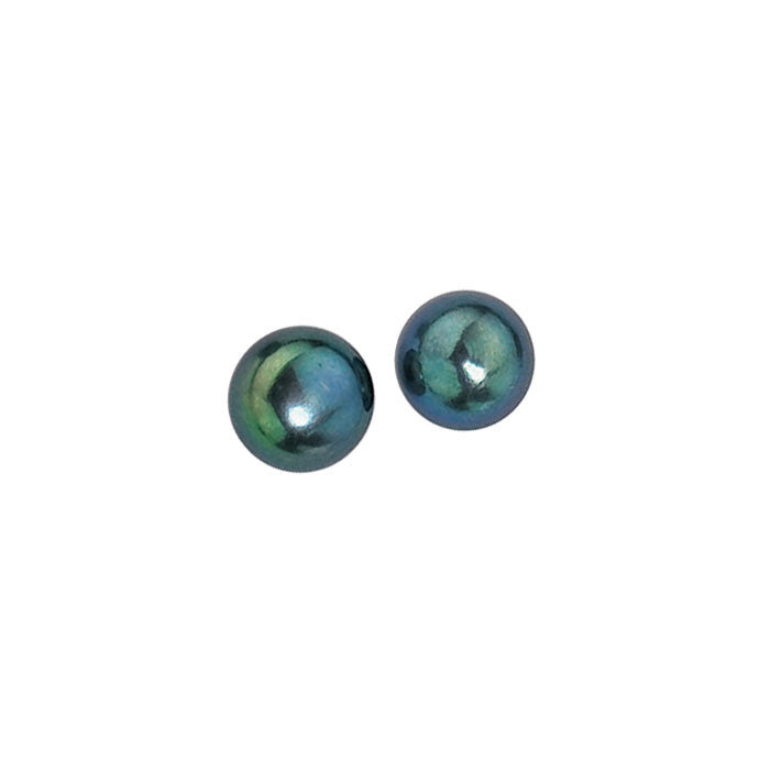 Black Freshwater Pearl Earrings