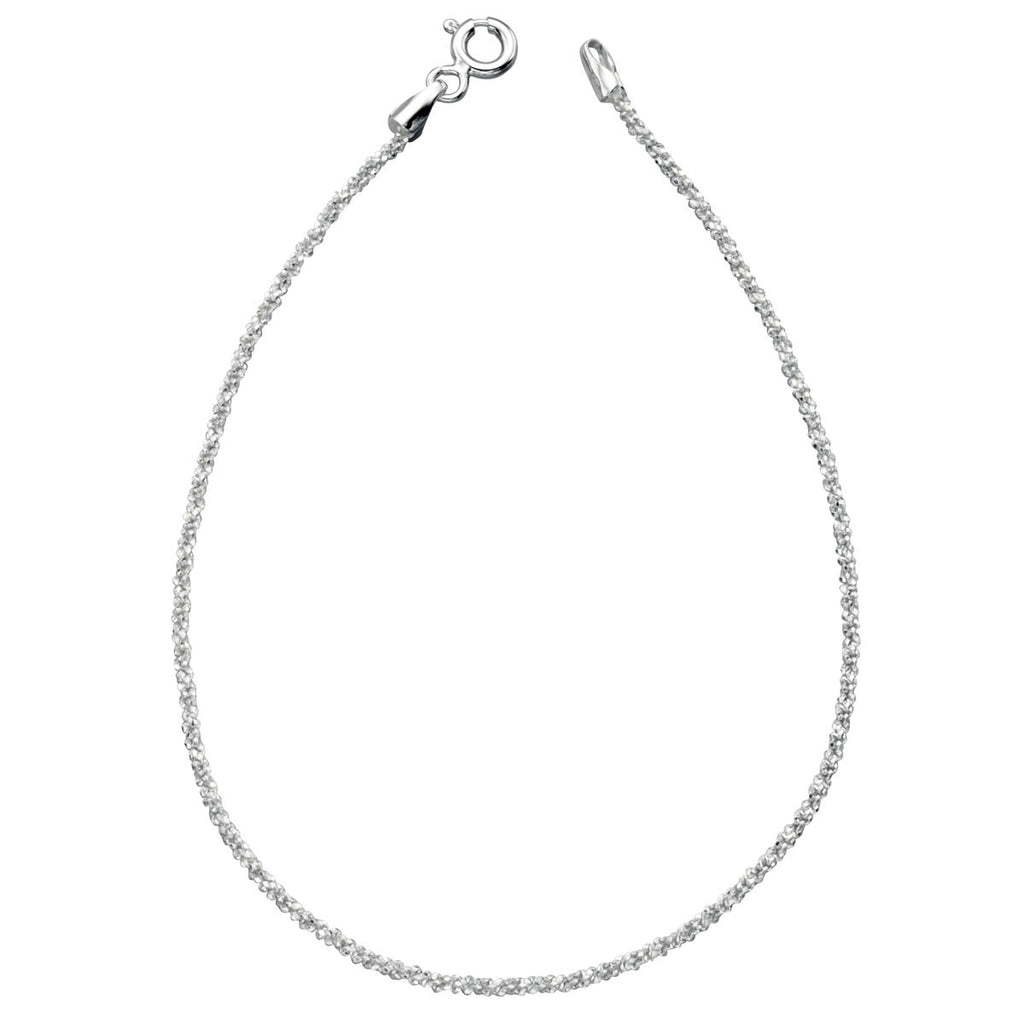 Silver Bobble Chain Sterling Silver Bracelet