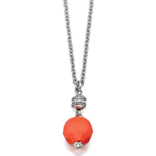 Boho Bright Orange Bead Fiorelli Necklace