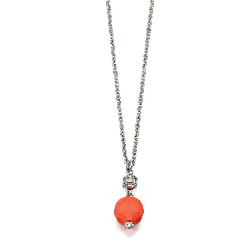 Boho Bright Orange Bead Fiorelli Necklace