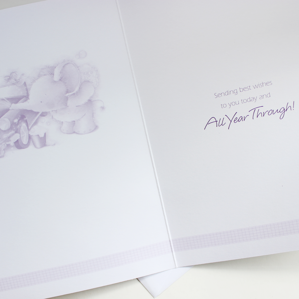 To My Boyfriend Elephant Birthday Card