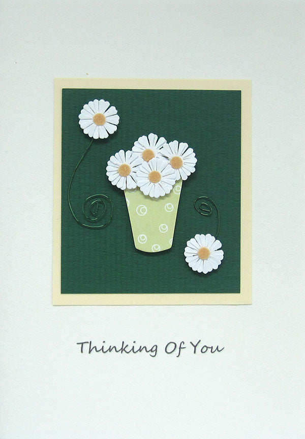 Daisies Thinking Of You Handmade Card