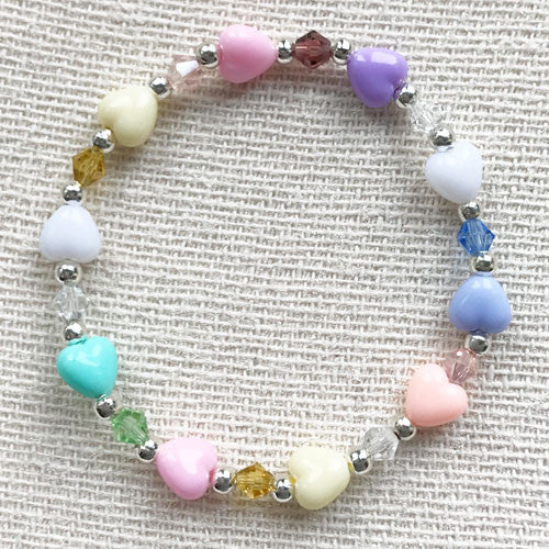 Candy Hearts Girls Crystal Bracelet