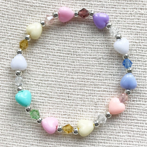Candy Hearts Girls Crystal Bracelet