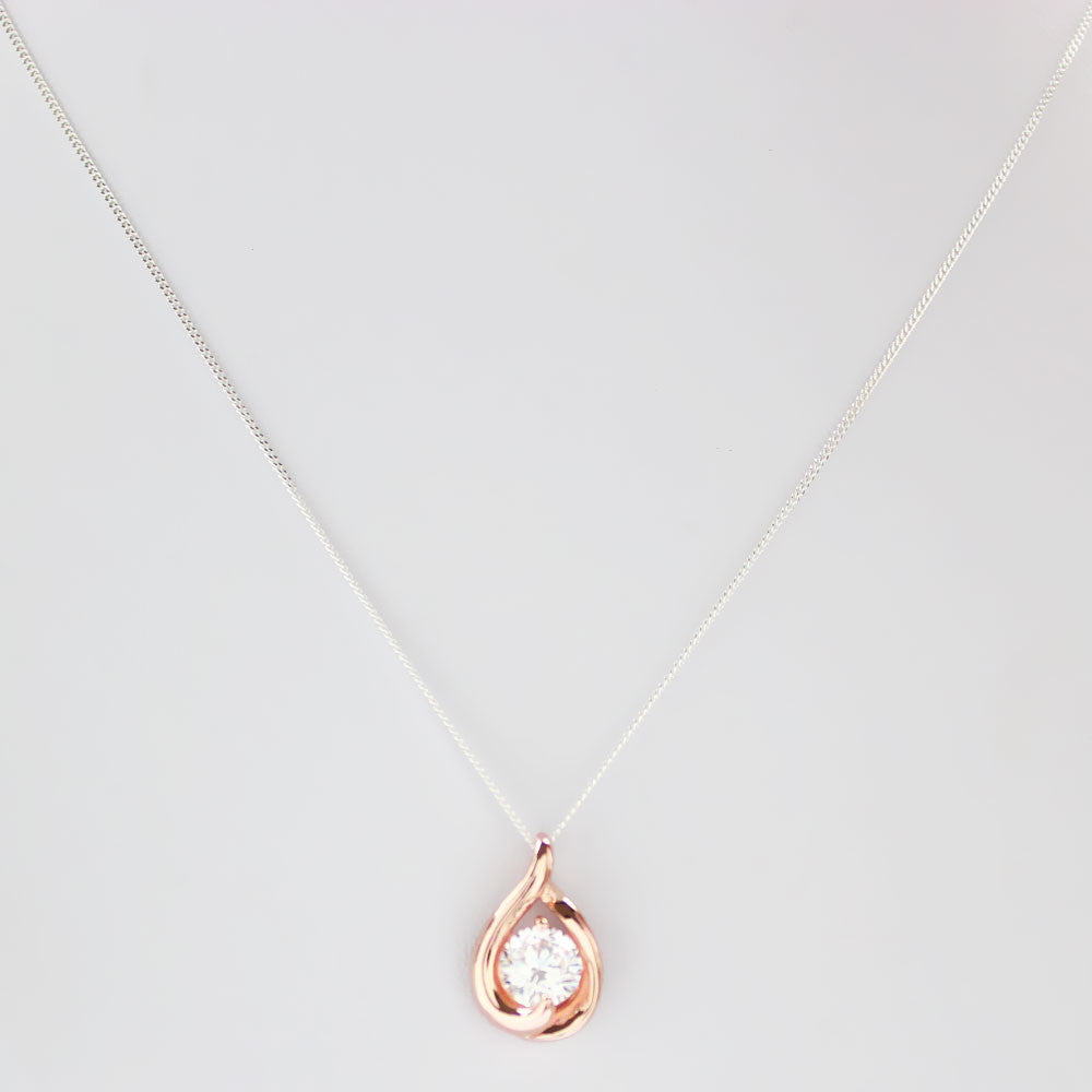 Crystallia Rose Gold Plated Pendant