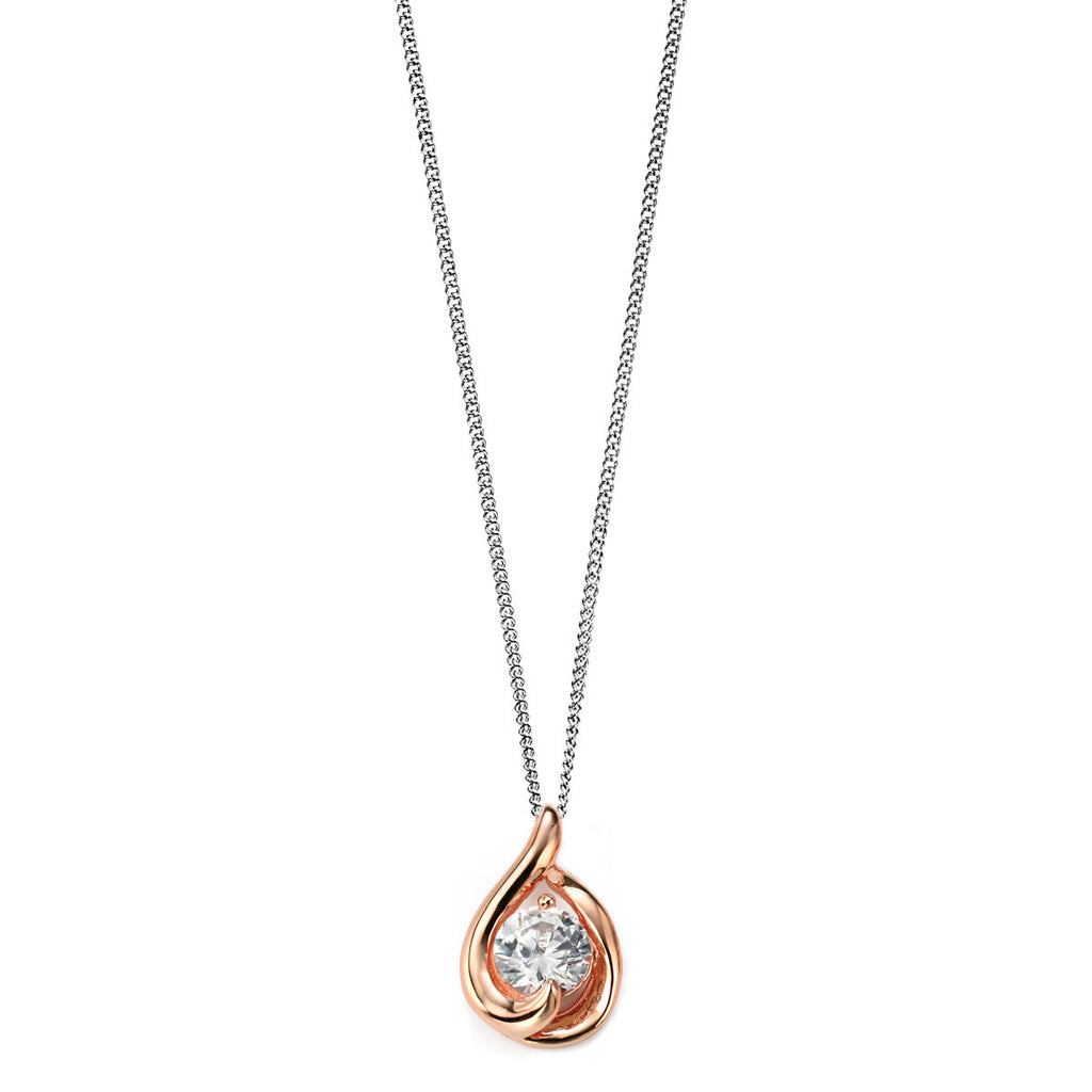 Crystallia Rose Gold Plated Pendant 