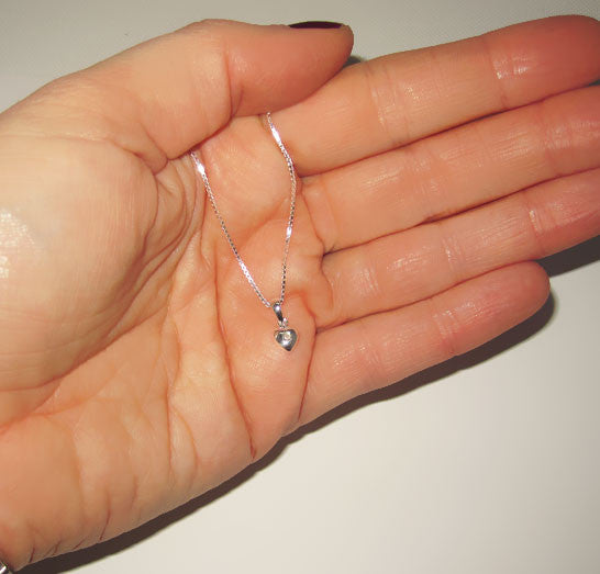 Silver Heart D for Diamond Pendant