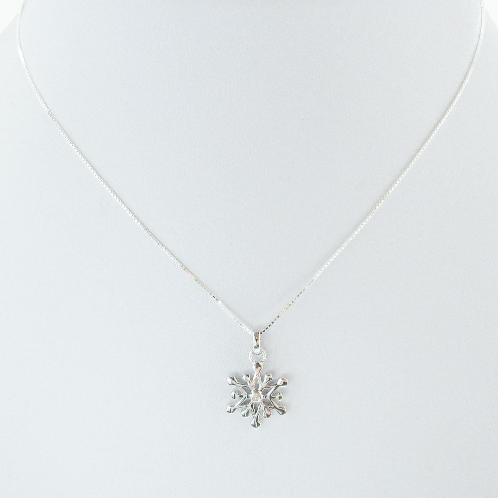 Snowflake D for diamond Pendant