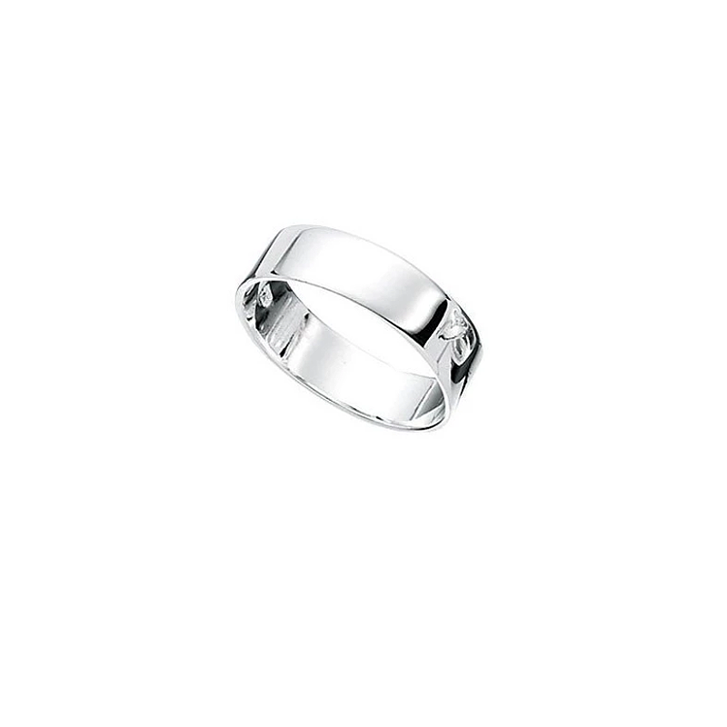 Dalton Square Cut Men's Silver Ring