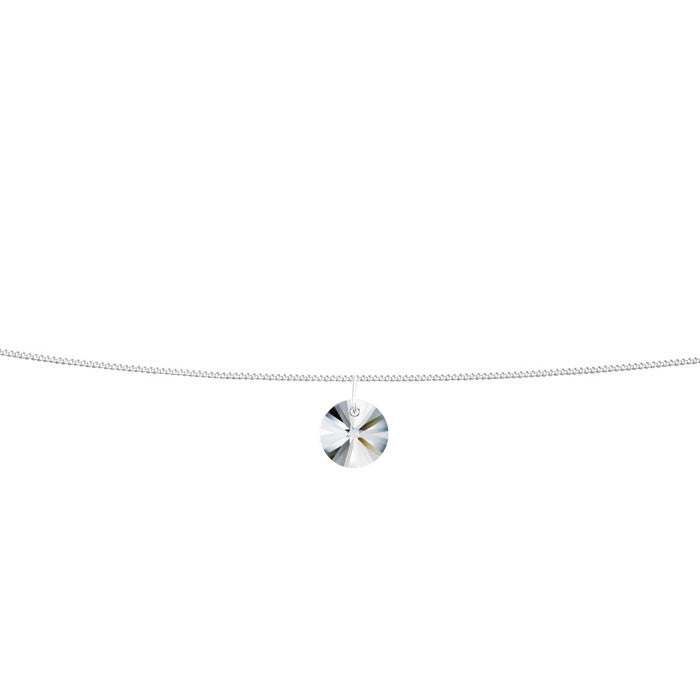 Diamond Crystal Xilion Handmade Silver Anklet 