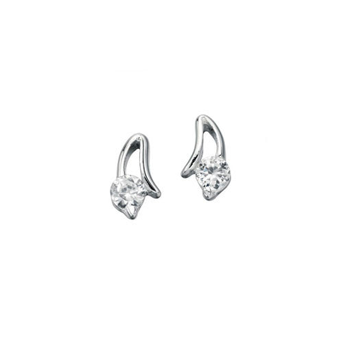 Dorchester Silver Earrings with Cubic Zirconia