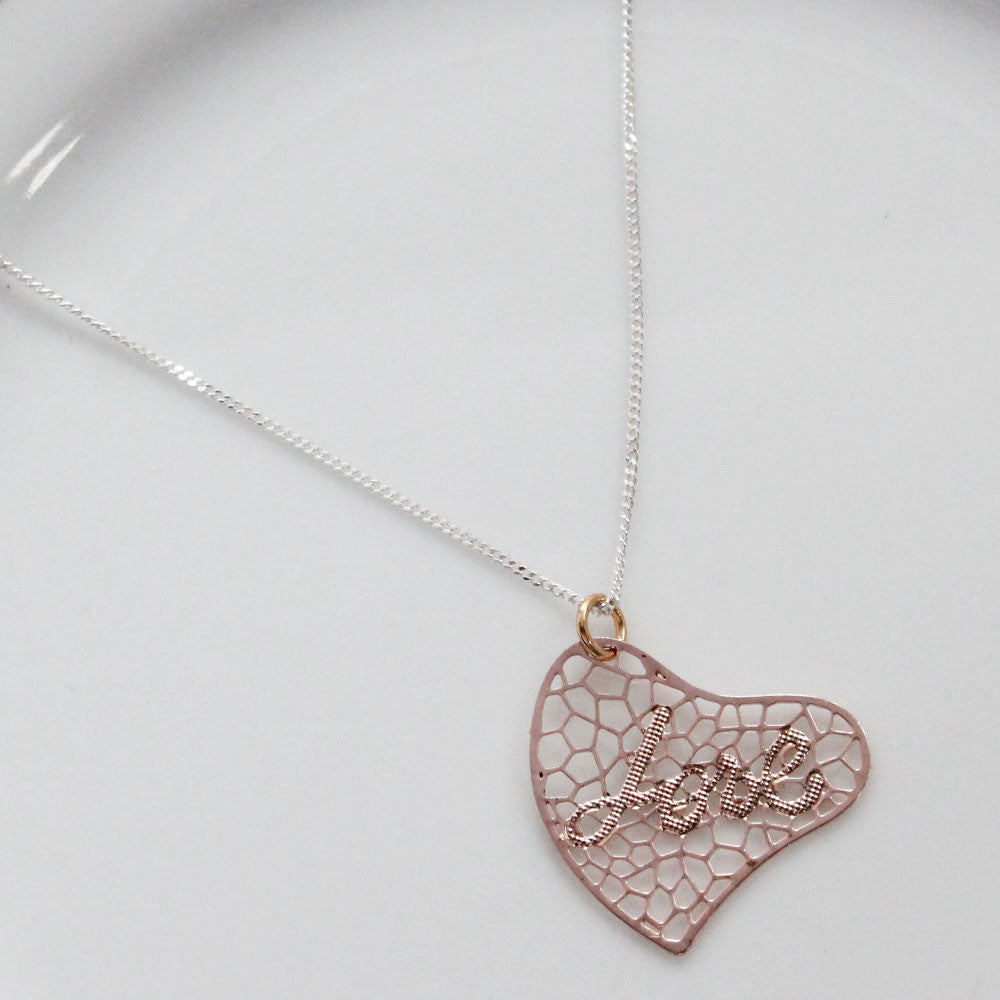 Every Love Story Rose Gold Plated Pendant