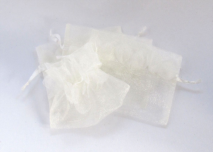 Ivory Organza Wedding Favour Bags