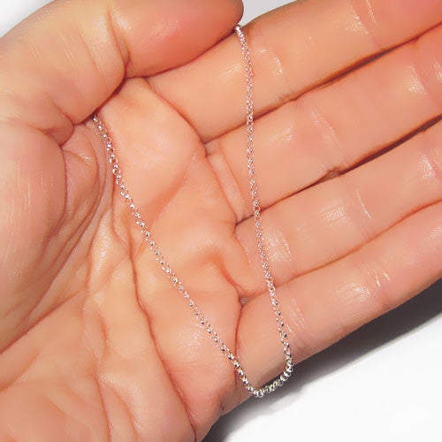 Sterling Silver Fine Belcher Chain 16 inch