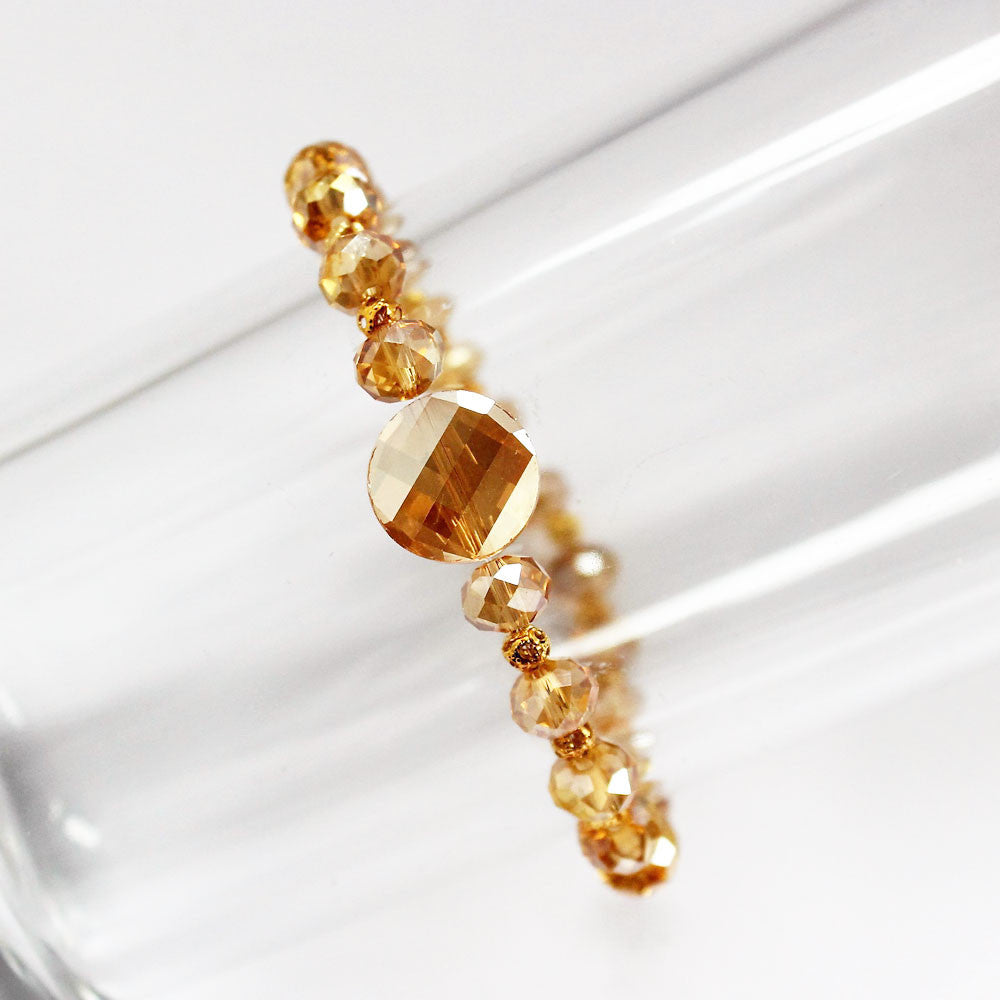 Golden Light Handmade Crystal Bracelet