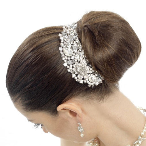 Rosarna Crystal Wedding Hair Comb 