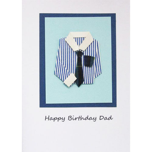 Shirt and Tie Dad Handmade Birthday Card