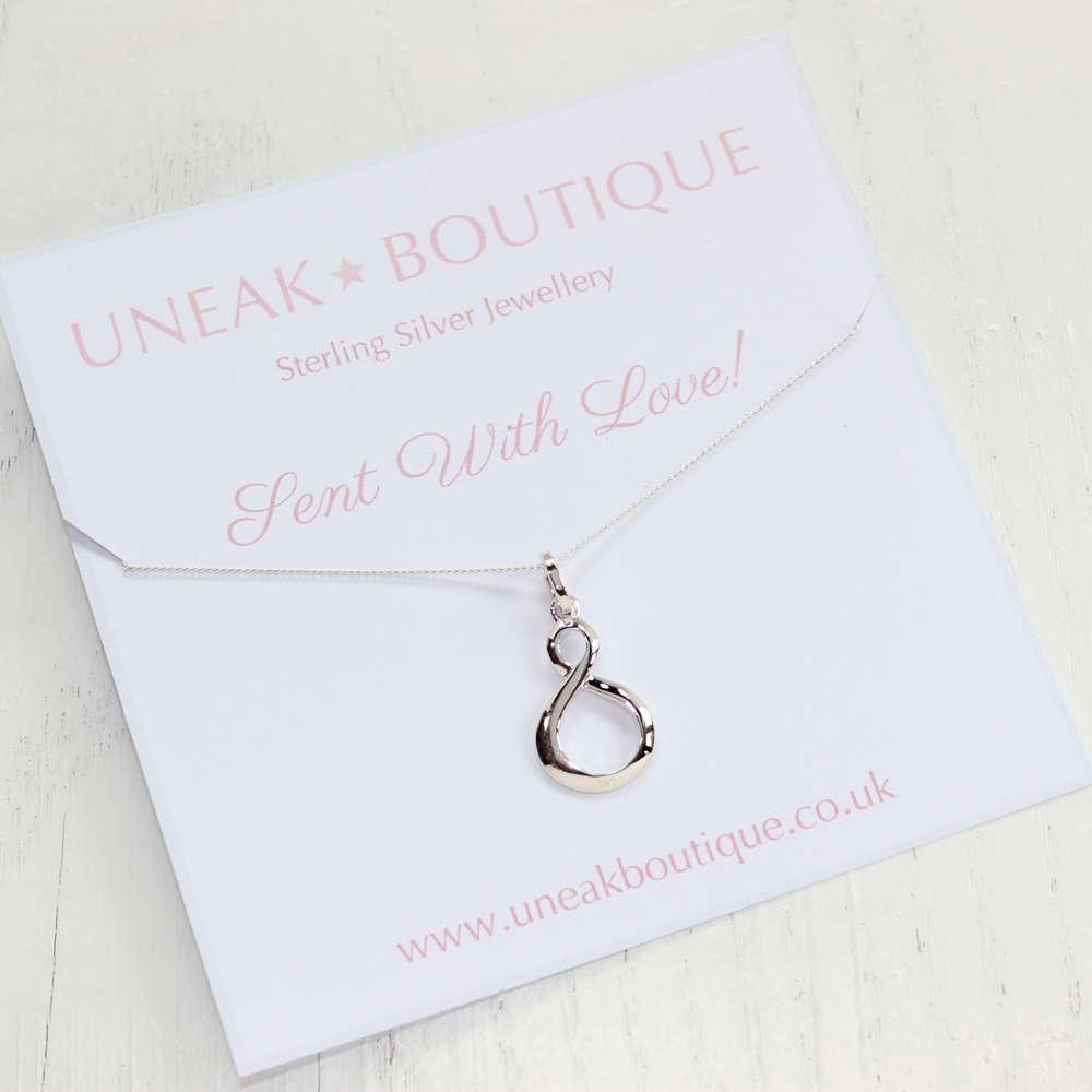 Harrington Infinity Teardrop Silver Pendant