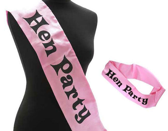 Pink Hen Party Sash