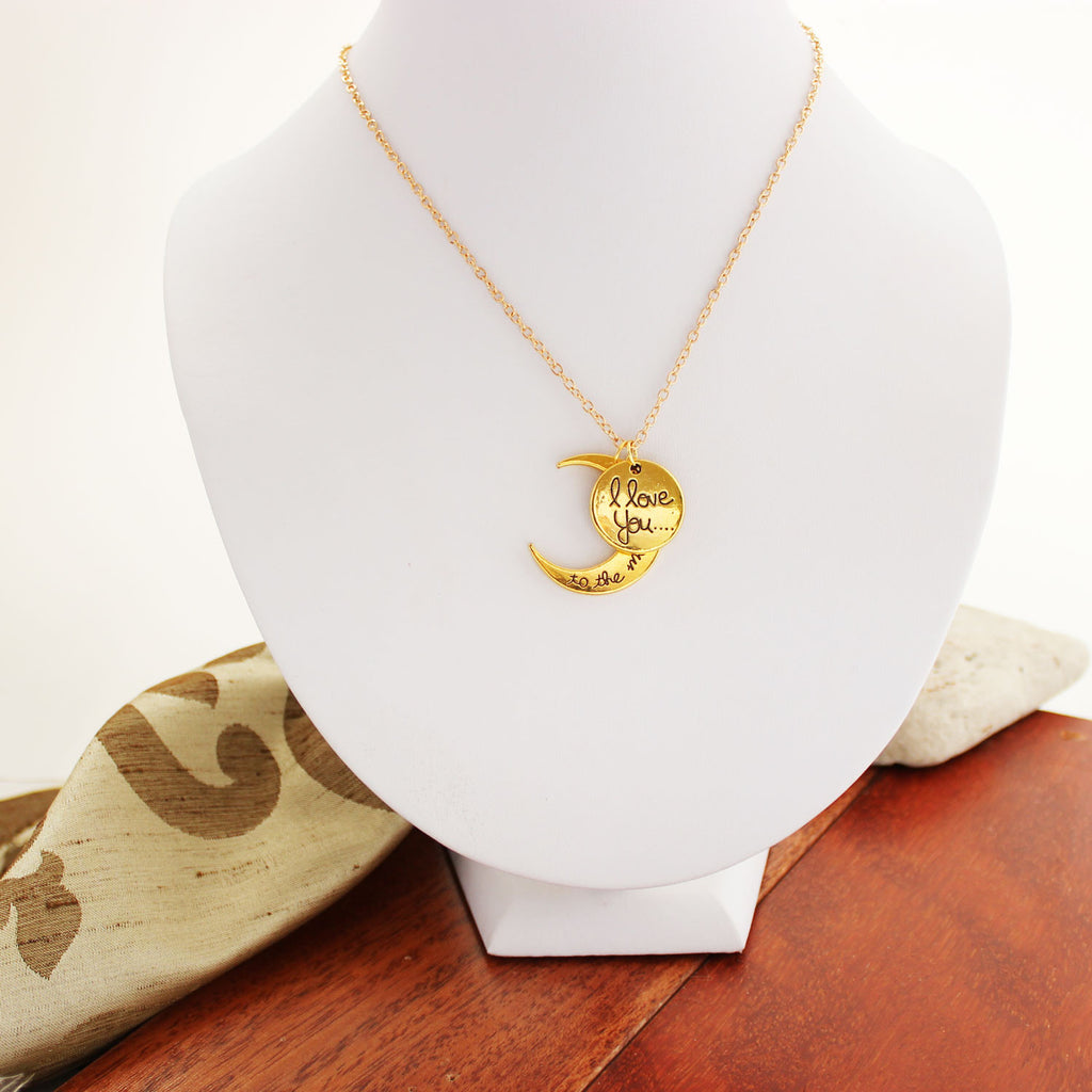 I Love You To The Moon and Back Pendant