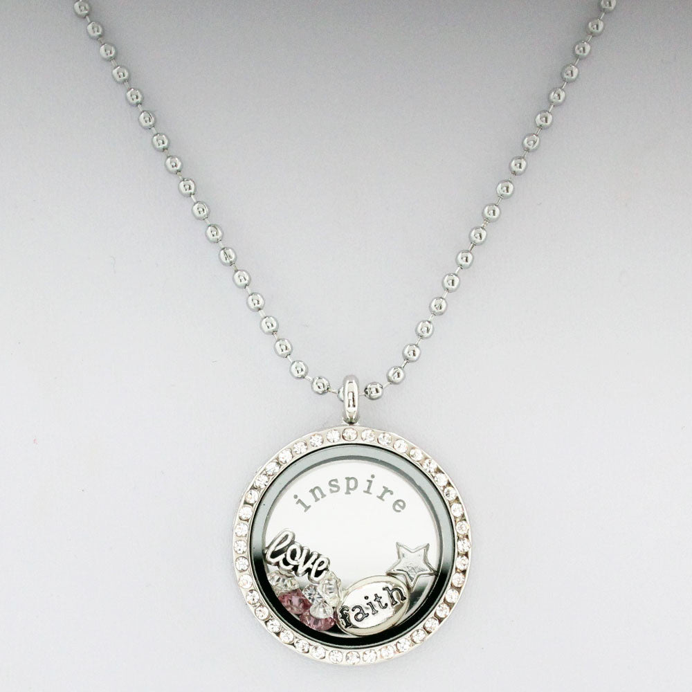 Inspire Memory Locket with Floating Charms