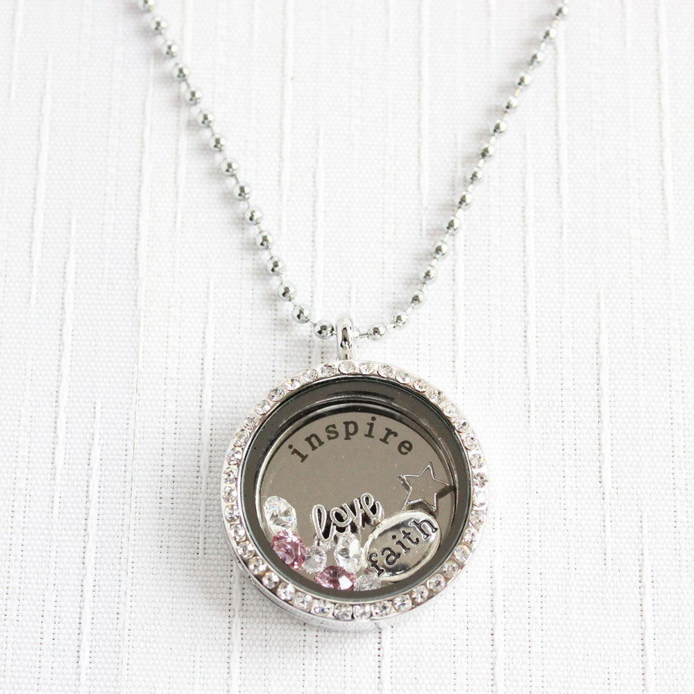 Inspire Memory Locket with Floating Charms