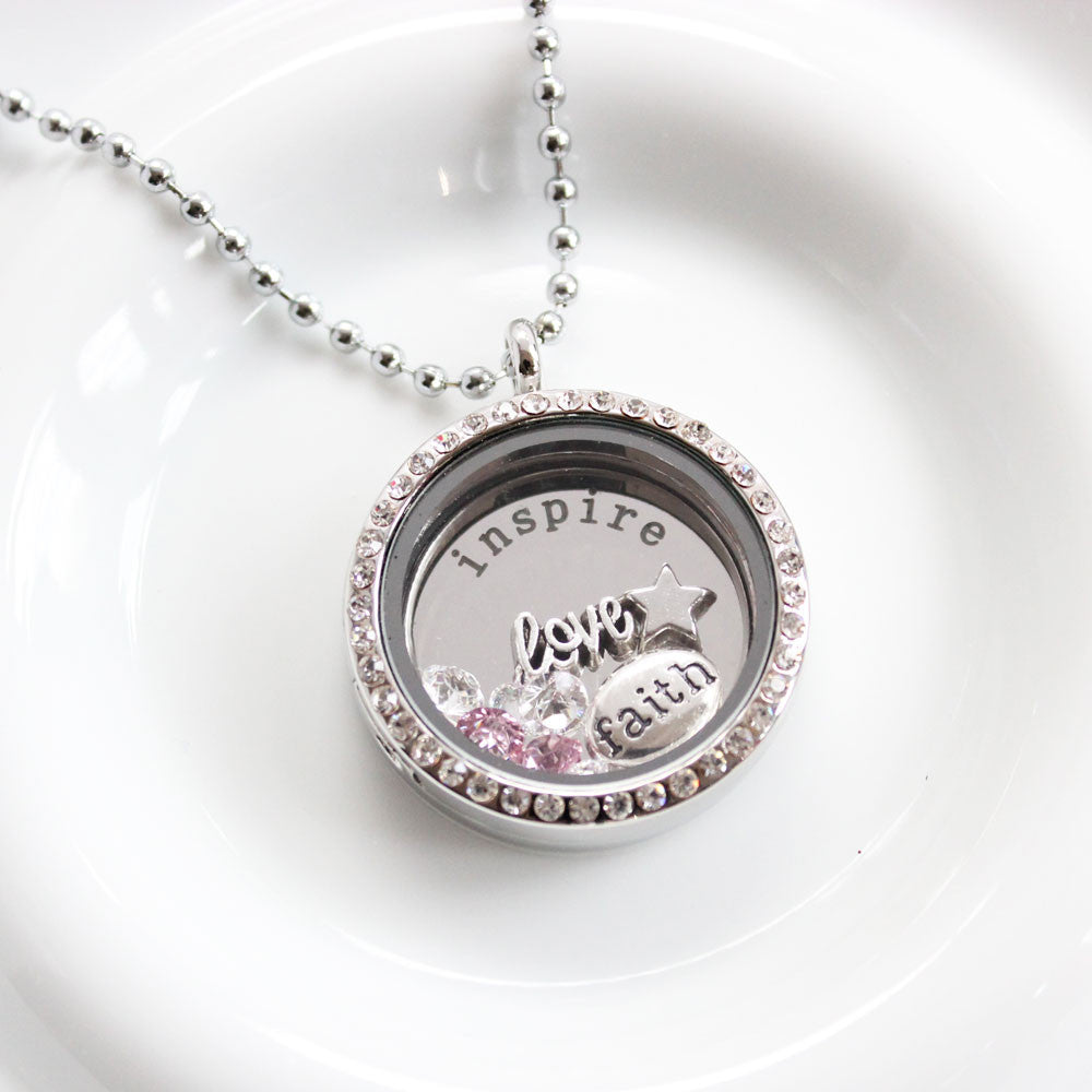 Inspire Memory Locket with Floating Charms