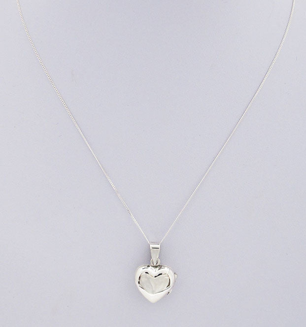 Medium Sterling Silver Heart Locket