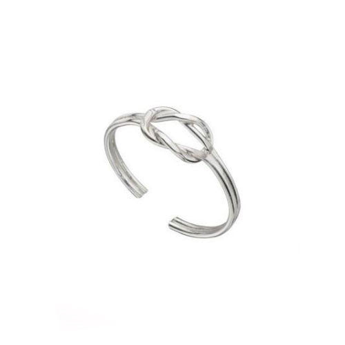 Love Knot Sterling Silver Toe Ring