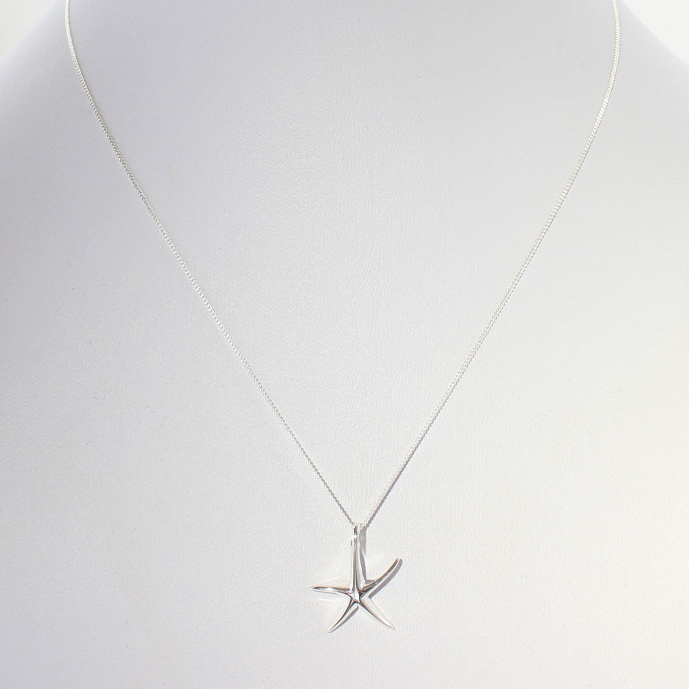 Ocean Skies Starfish Silver Pendant