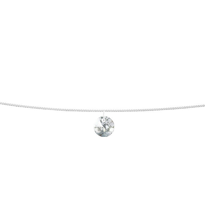 Silver Patina Crystal Xilion Silver Anklet