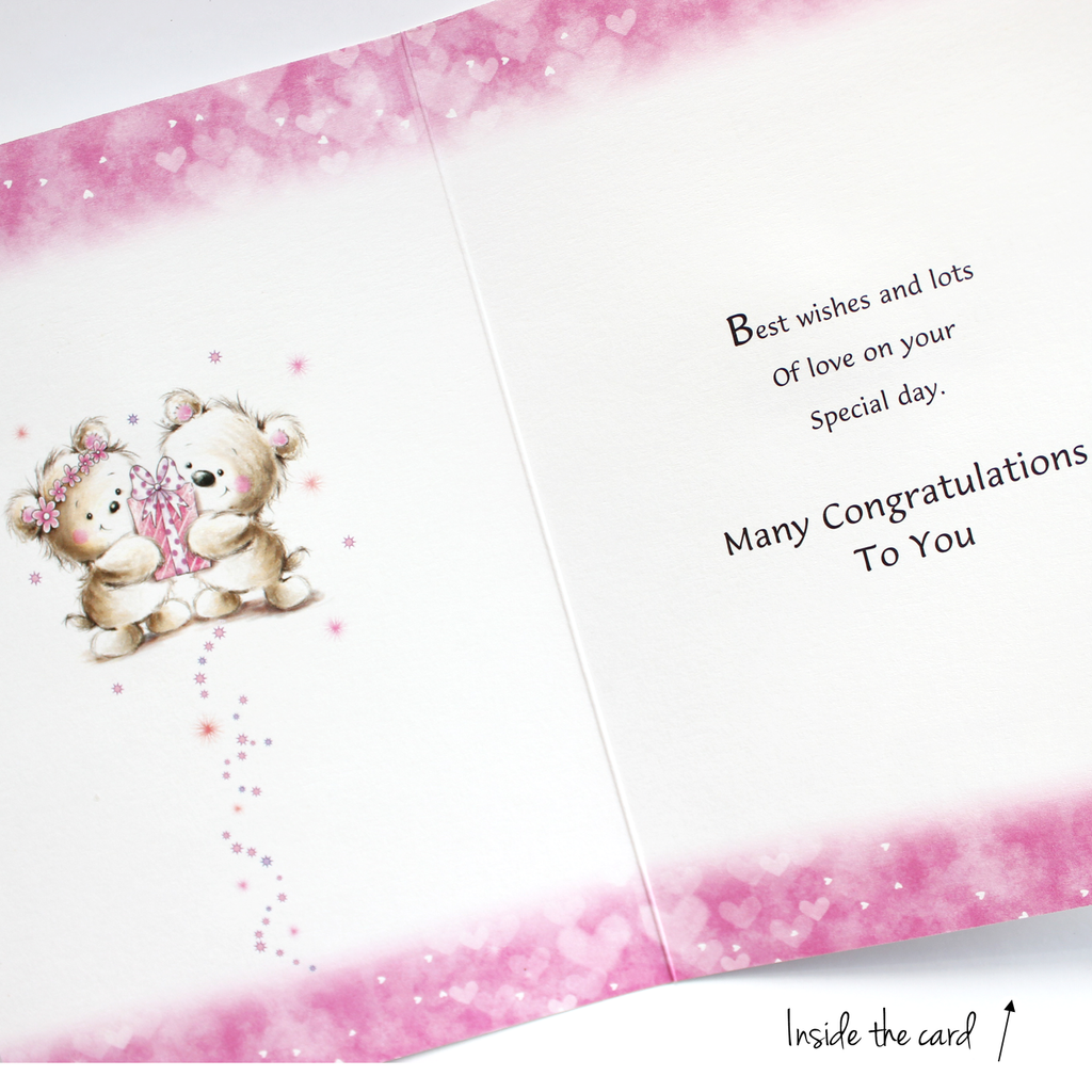 Pink Bears Happy Anniversary Dear Sister and Brother-in-law