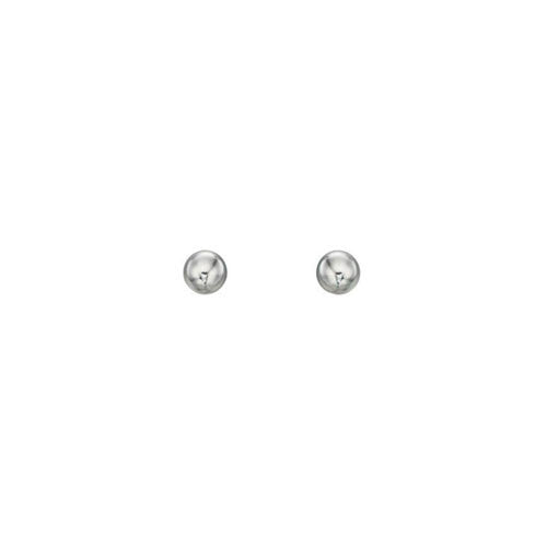 Plain Ball Sterling Silver Stud Earrings 2.5mm