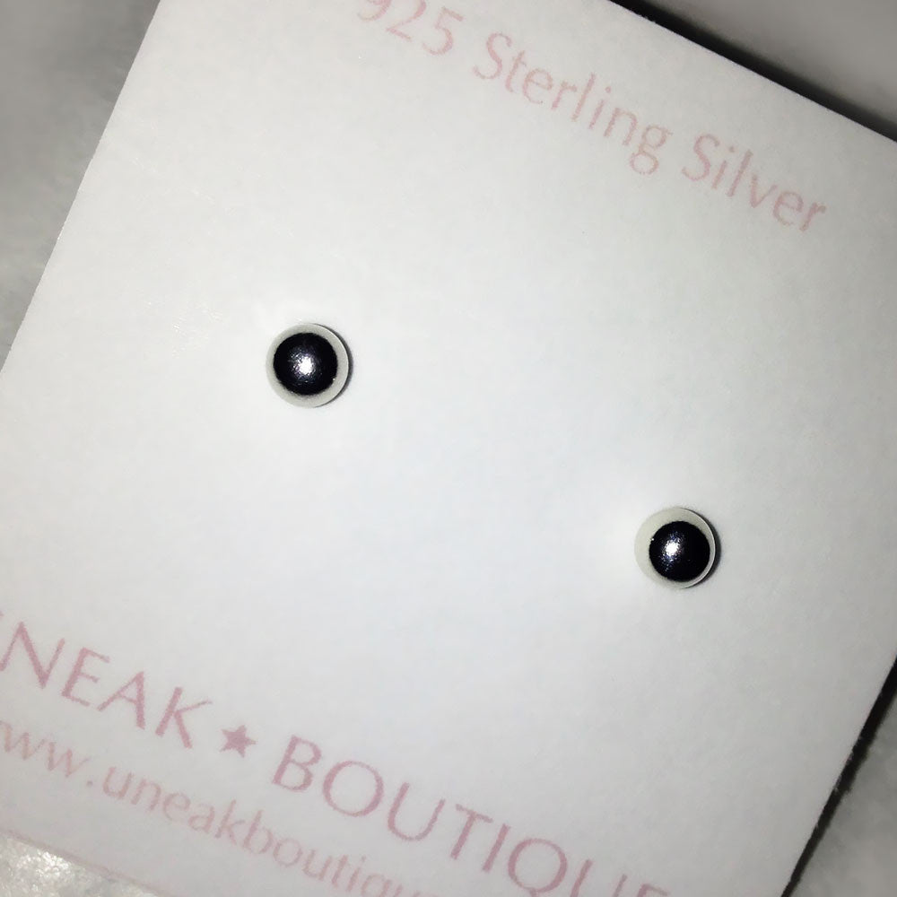 Plain Ball Sterling Silver Stud Earrings 3.5mm