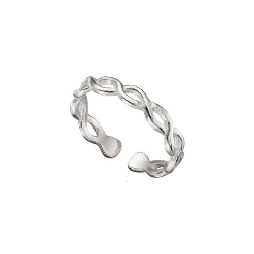 Buy Open Plaited Sterling Silver Toe Ring For £12.99 | Uneak Boutique