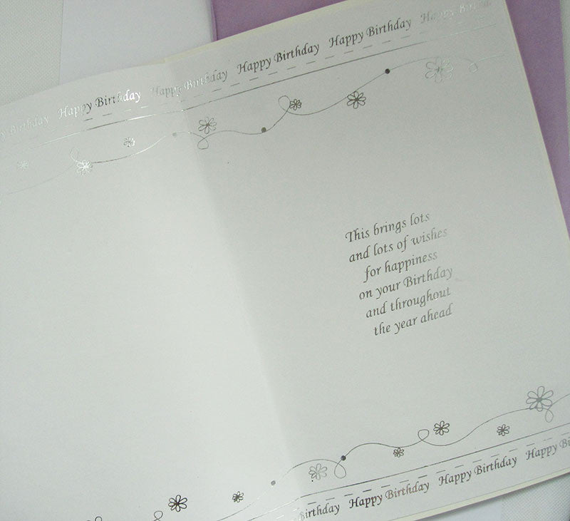 Purple Dress & Shoes Happy Birthday Card