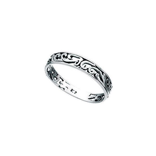 Filigree Sterling Silver Childrens Ring