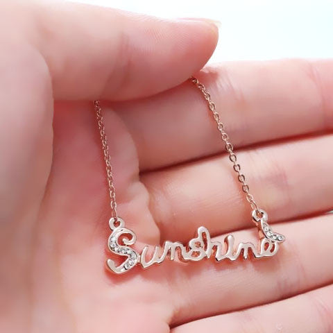 You are my Sunshine Rose Gold Plated Pendant