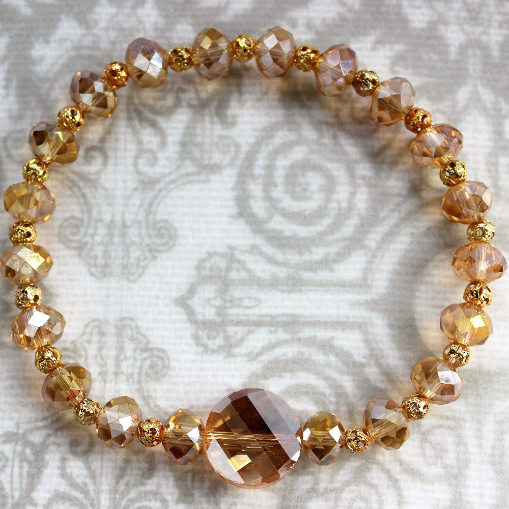Sahara Sunset Handmade Crystal Bracelet